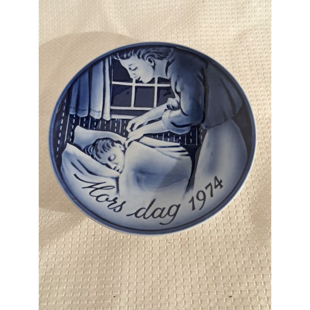 Mothers Day Collector Plate Sweet Dreams Georg Jensen Denmark Mors Dag 1974 7”